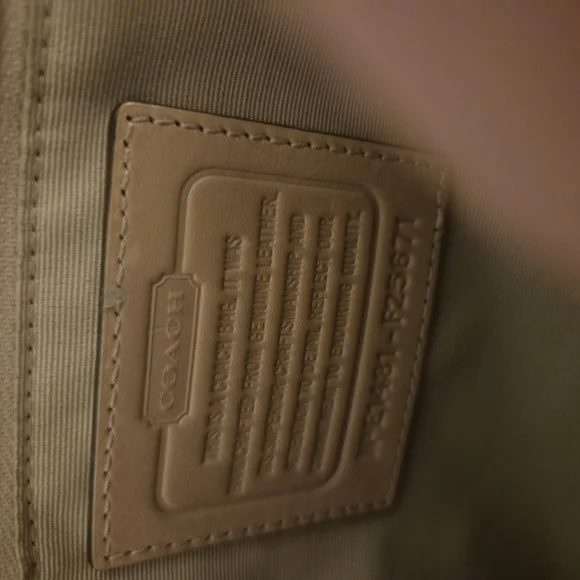 Coach Tan Leather Satchel with Gold Accents - Picture 6 of 6